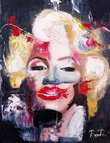Original Abstract Expressionism Women Paintings by Rox Popescu