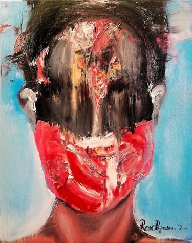 Original Abstract Portrait Paintings by Rox Popescu