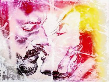 Original Figurative Love Mixed Media by Rox Popescu