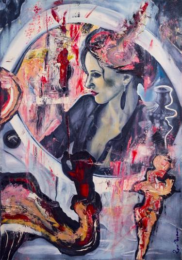 Print of Women Paintings by Rox Popescu