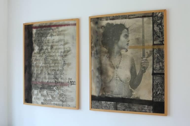 Original Abstract Erotic Painting by Horst Friedrichs