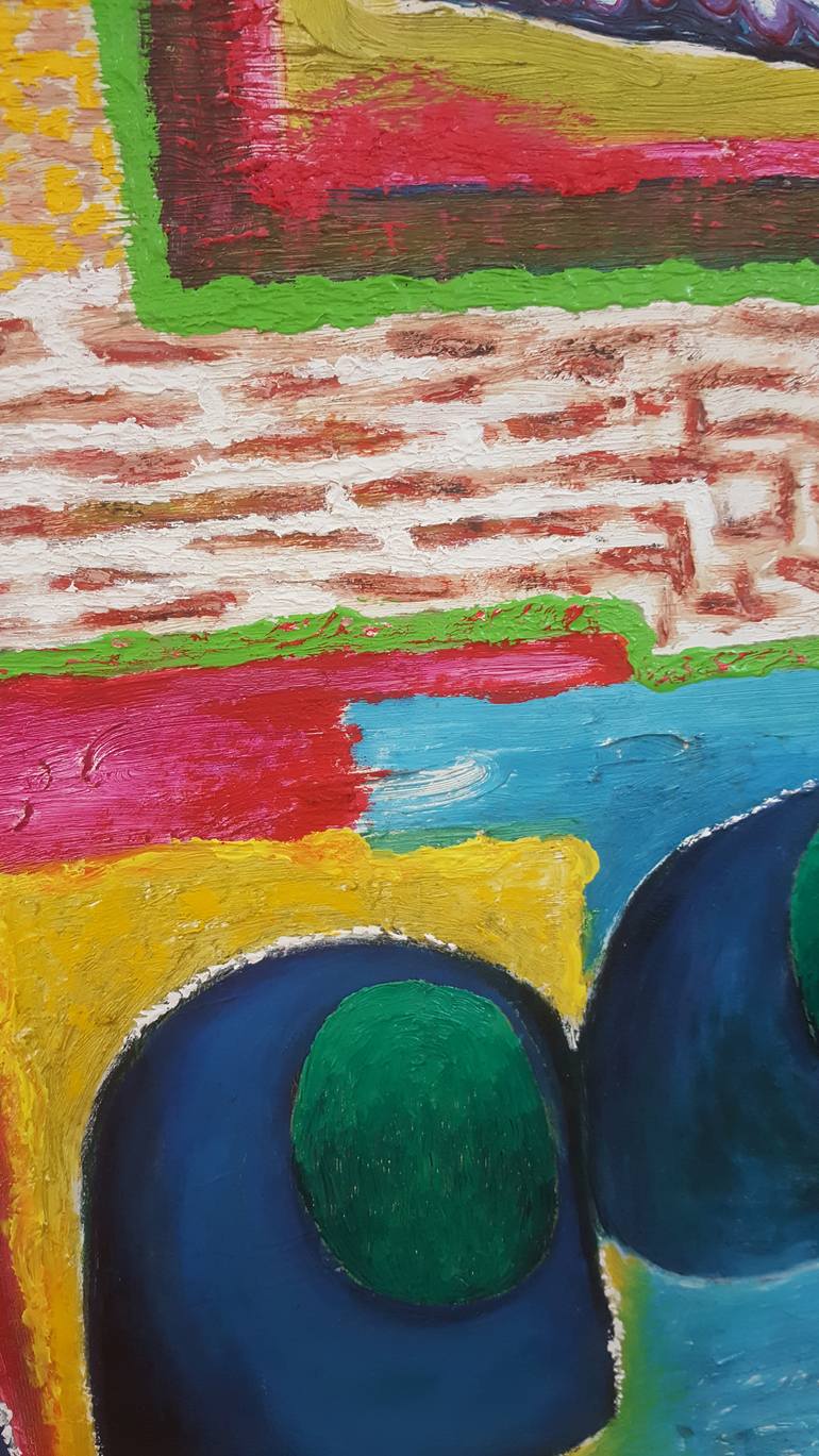 Original Surrealism Landscape Painting by Le Minh