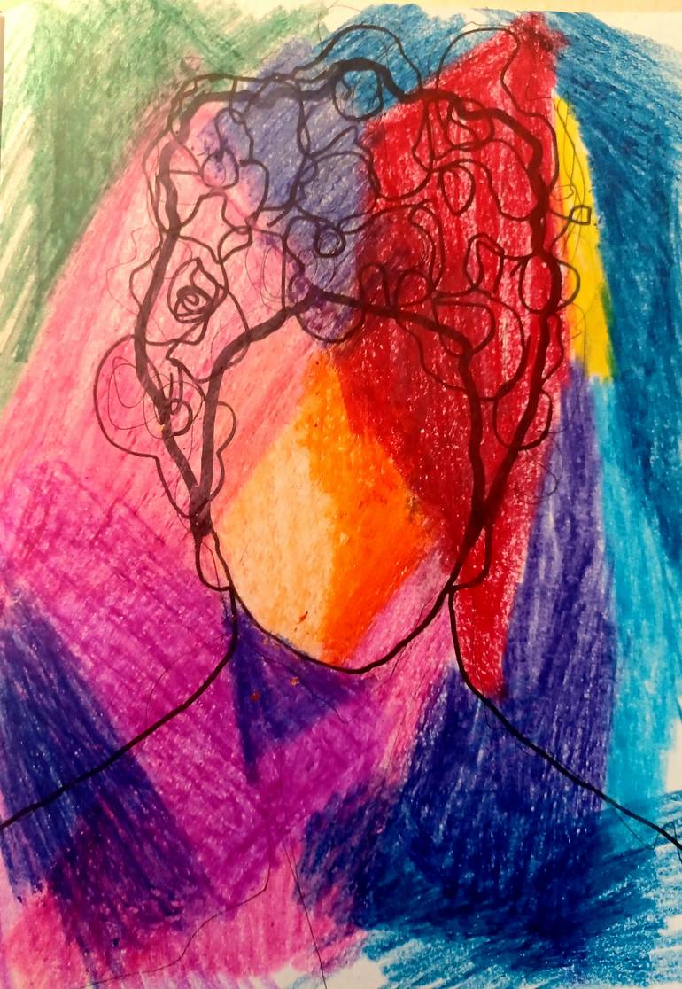 Original Illustration Abstract Drawing by Izabella Dziekiewicz