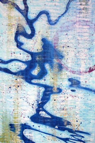 Print of Abstract Water Paintings by Julie Siracusa