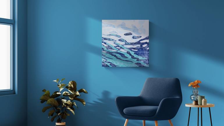 Original Abstract Ocean Painting by Julie Siracusa