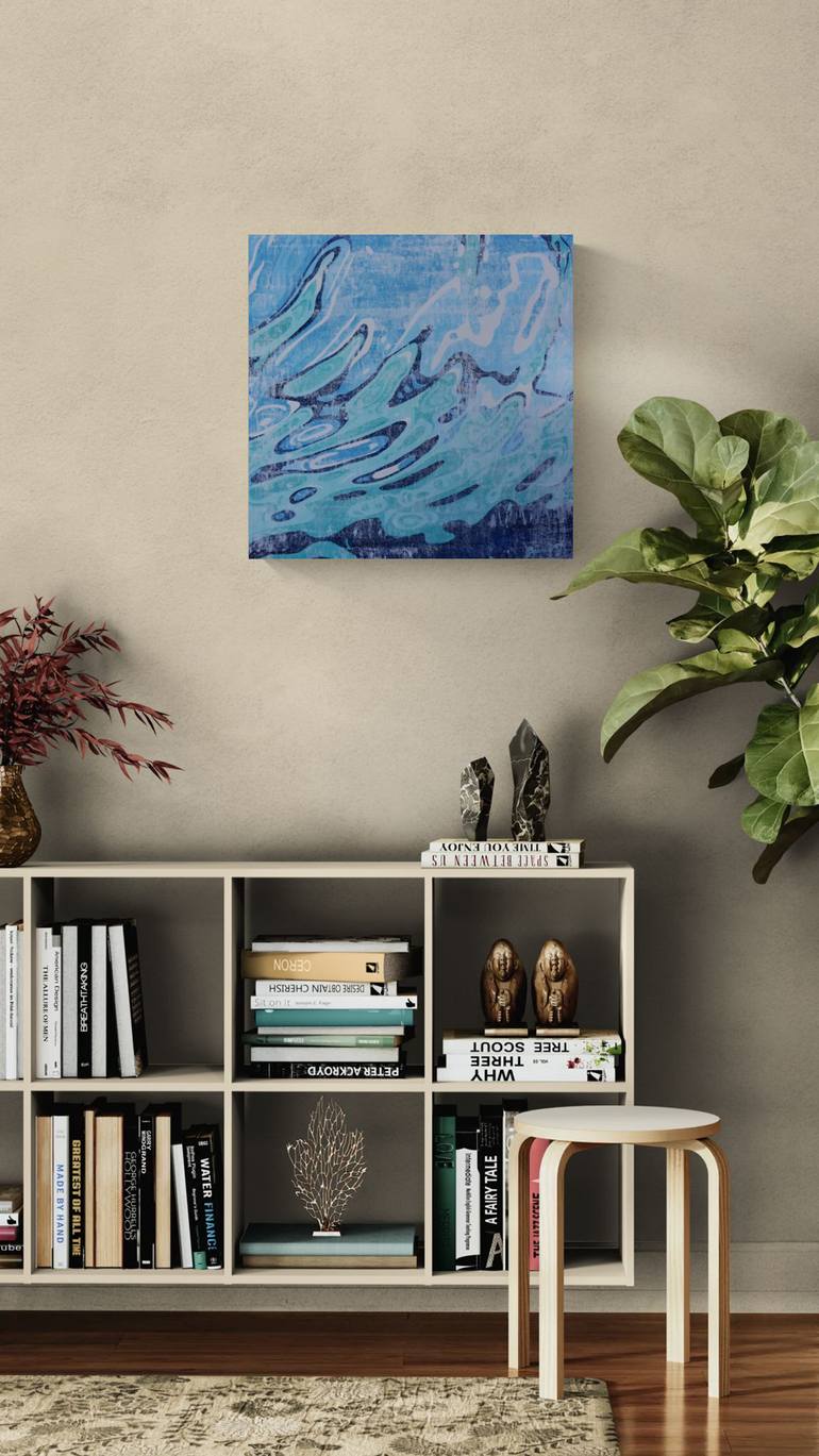 Original Abstract Ocean Painting by Julie Siracusa