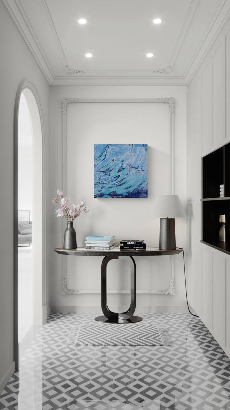 Original Abstract Ocean Painting by Julie Siracusa