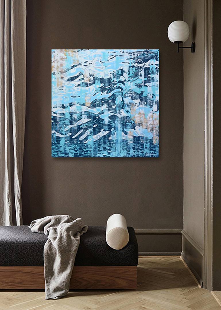 Original Abstract Ocean Painting by Julie Siracusa