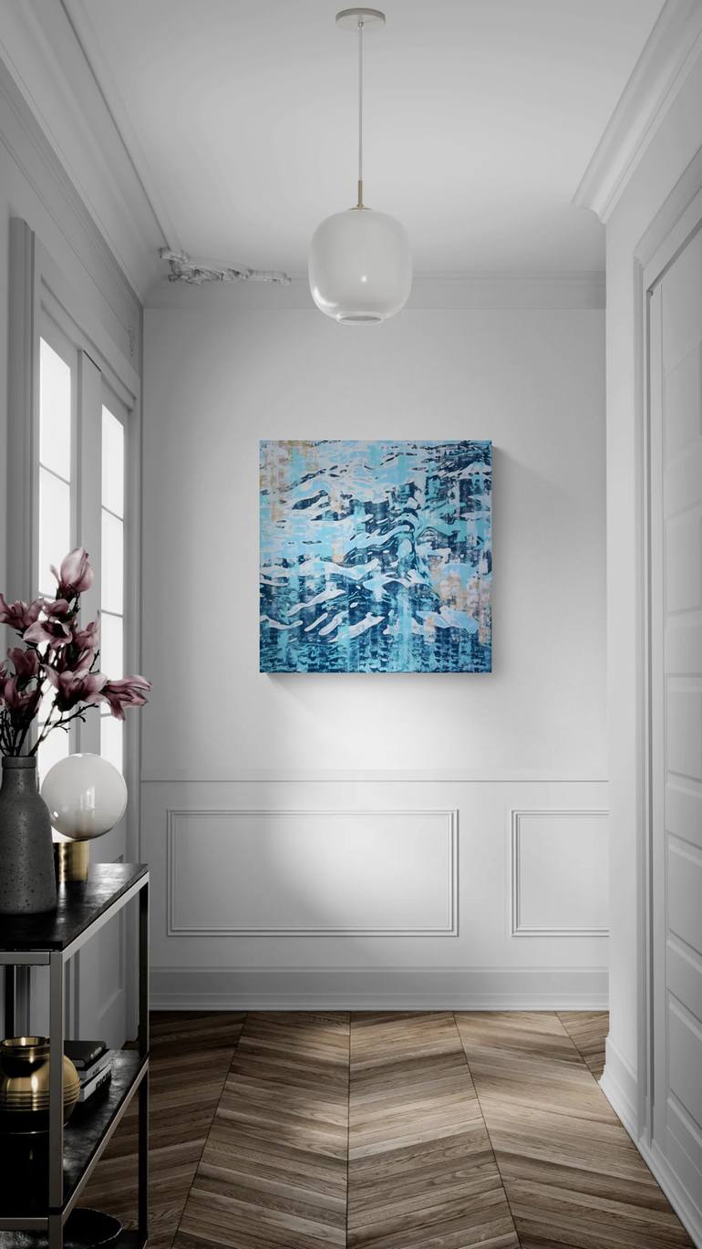 Original Abstract Ocean Painting by Julie Siracusa