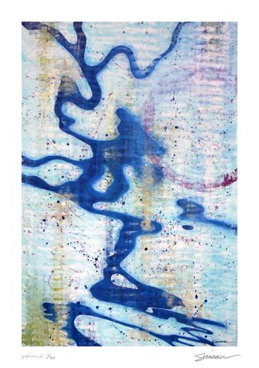 Original Abstract Expressionism Water Printmaking by Julie Siracusa