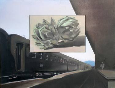 Print of Realism Train Paintings by Eruitwin van Kruitey