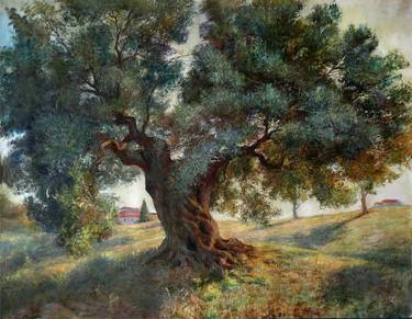 Original Impressionism Tree Paintings by Alexey Glazunov
