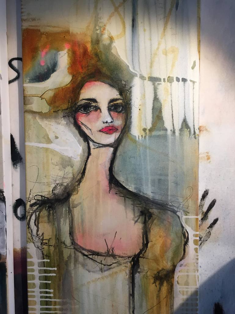 Original Abstract Women Painting by Shelly Franz