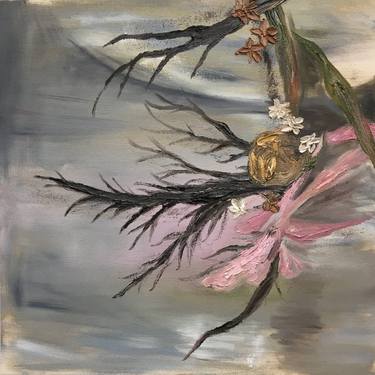 Original Conceptual Floral Painting by Melissa Hillmer