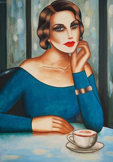 Original Art Deco Women Paintings by Ekaterina More
