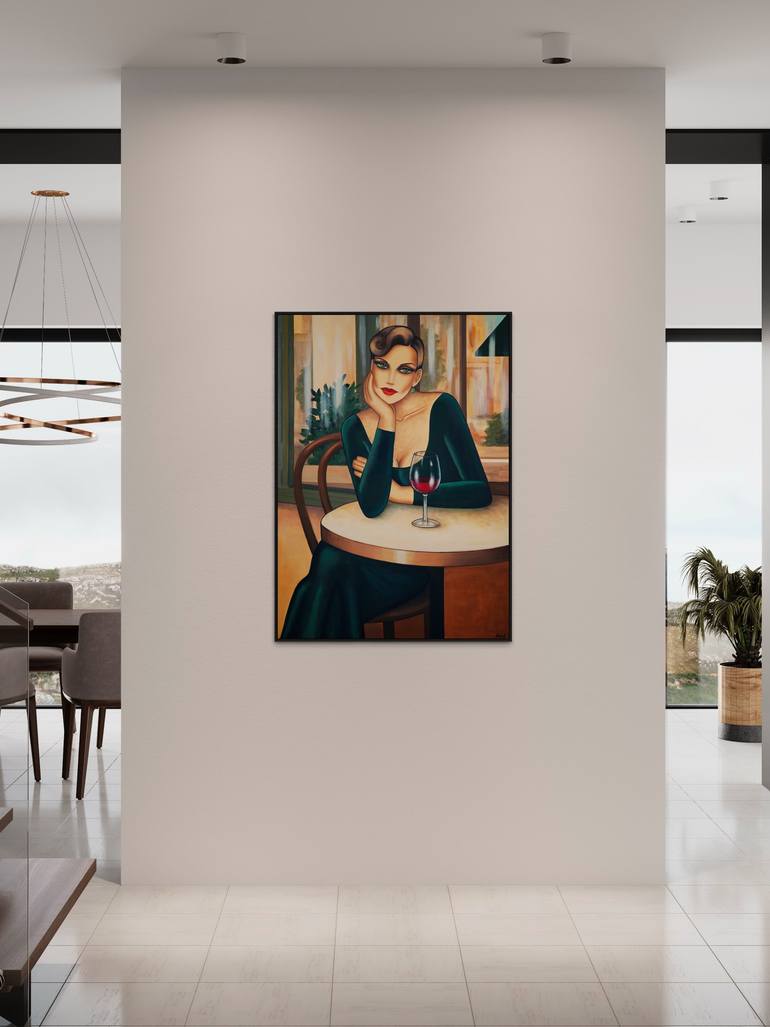 Original Art Deco Women Painting by Ekaterina More