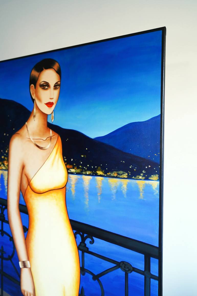 Original Art Deco Women Painting by Ekaterina More