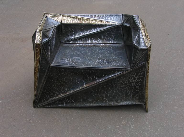Original Abstract Expressionism Geometric Sculpture by Dmitrii Volkov