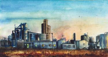 Original Conceptual Landscape Painting by Ivy Bowers