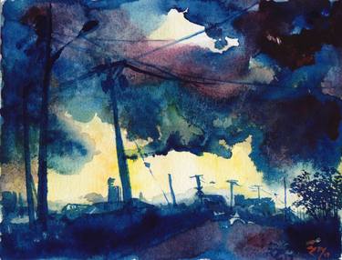 Original Abstract Landscape Painting by Ivy Bowers