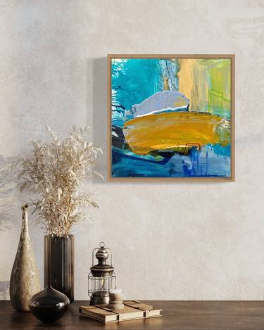 Original Abstract Painting by Charles Hebert