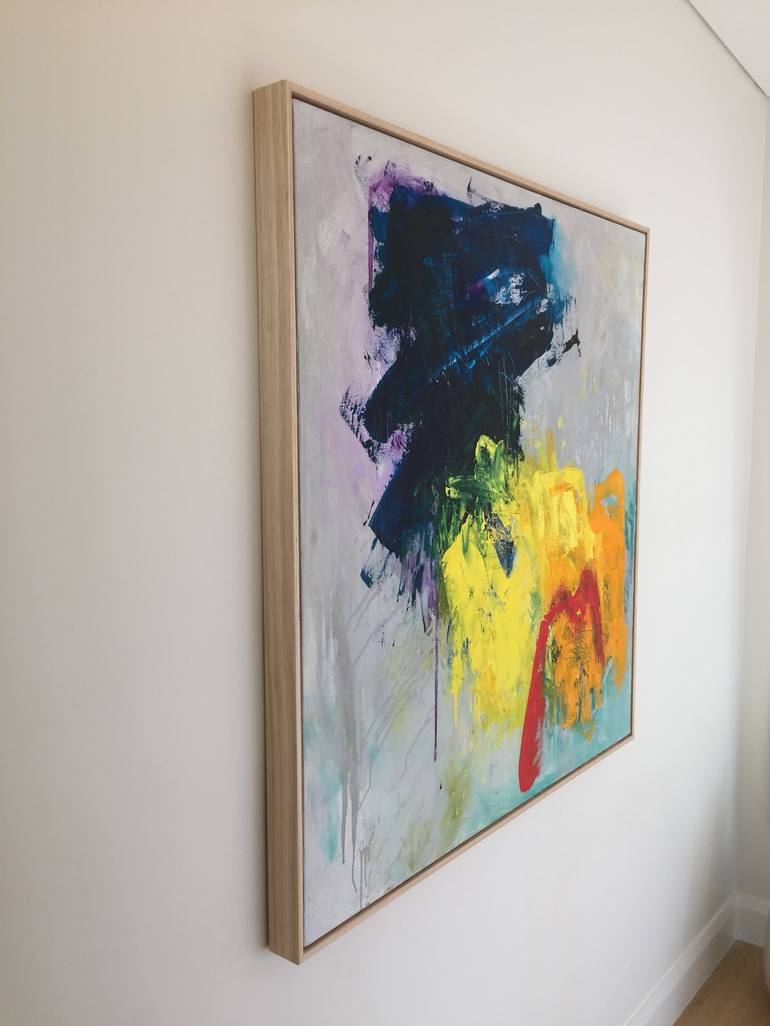 Original Abstract Painting by Charles Hebert