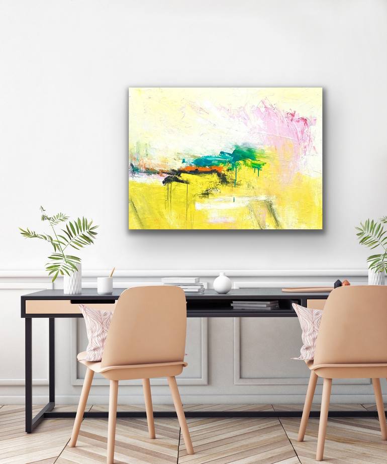 Original Abstract Painting by Charles Hebert