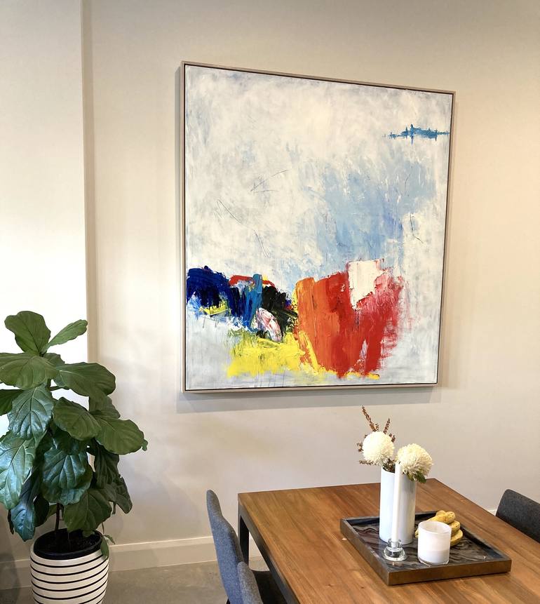 Original Abstract Painting by Charles Hebert