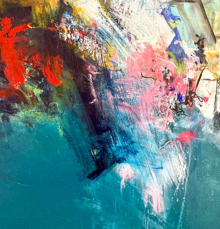 Original Abstract Expressionism Abstract Painting by Charles Hebert