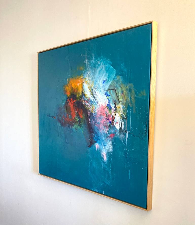 Original Abstract Expressionism Abstract Painting by Charles Hebert