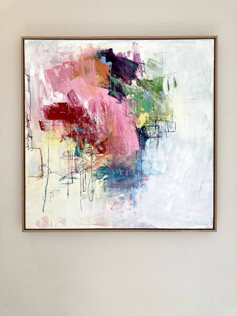 Original Abstract Painting by Charles Hebert