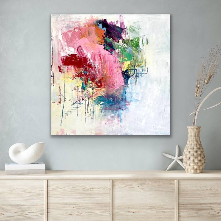 Original Abstract Painting by Charles Hebert