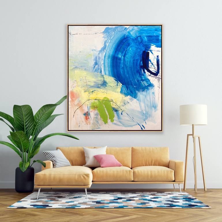 Original Abstract Painting by Charles Hebert