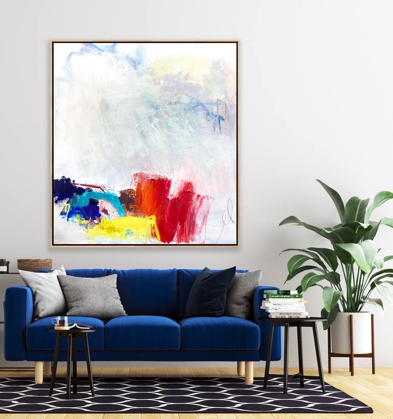 Original Abstract Painting by Charles Hebert