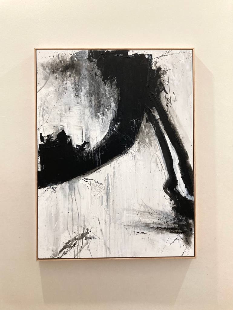 Original Abstract Expressionism Abstract Painting by Charles Hebert