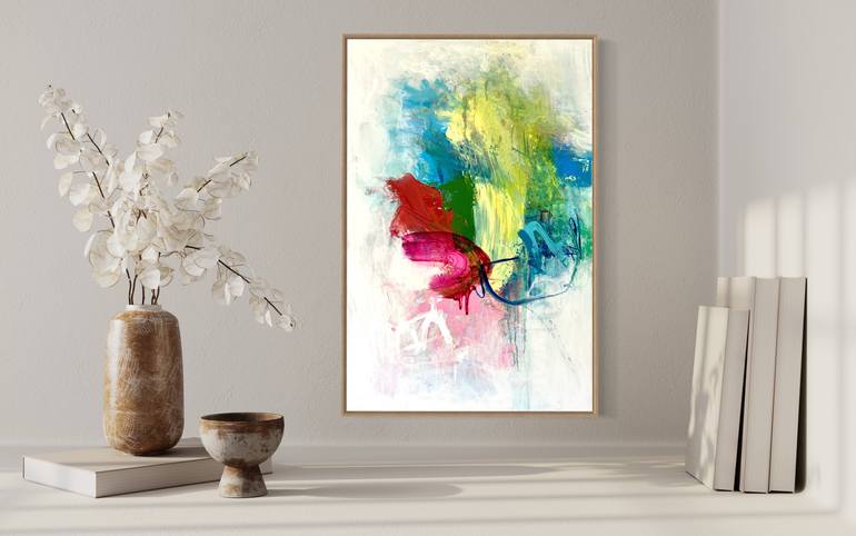 Original Abstract Expressionism Abstract Painting by Charles Hebert