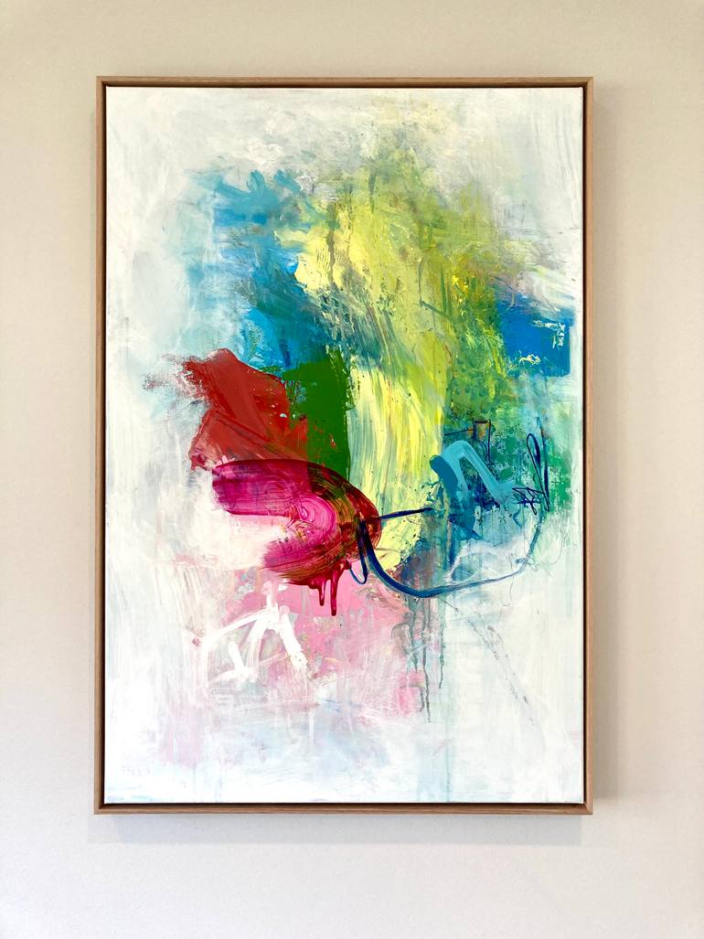 Original Abstract Expressionism Abstract Painting by Charles Hebert