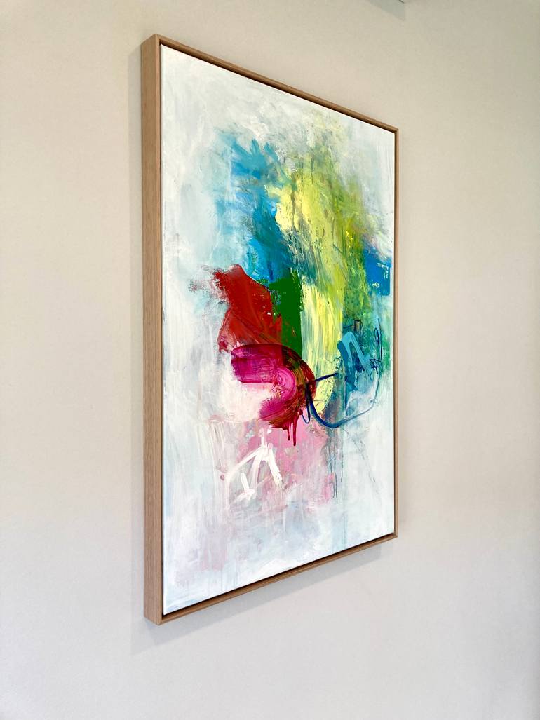Original Abstract Expressionism Abstract Painting by Charles Hebert