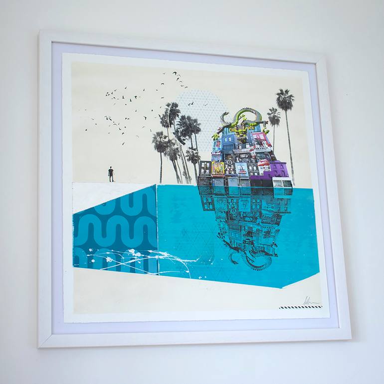 Original Modernism Abstract Collage by Anil Mistry