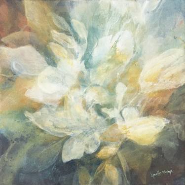 Original Abstract Expressionism Floral Painting by Lynette Melnyk