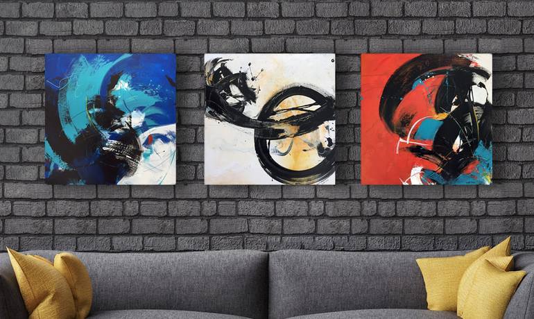 Original Abstract Expressionism Abstract Painting by Lynette Melnyk