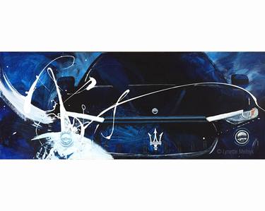 Original Abstract Automobile Paintings by Lynette Melnyk