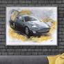 James Bond Aston Martin abstract car painting