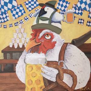 Prost, Herr Huhn!