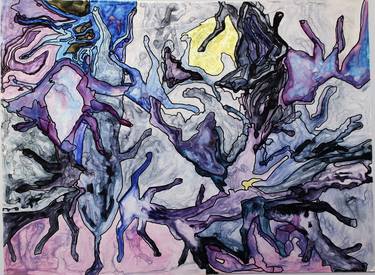 Print of Abstract Expressionism Abstract Paintings by Ildiko Mozes