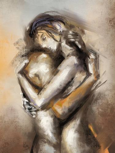 Original Love Painting by Raphael S
