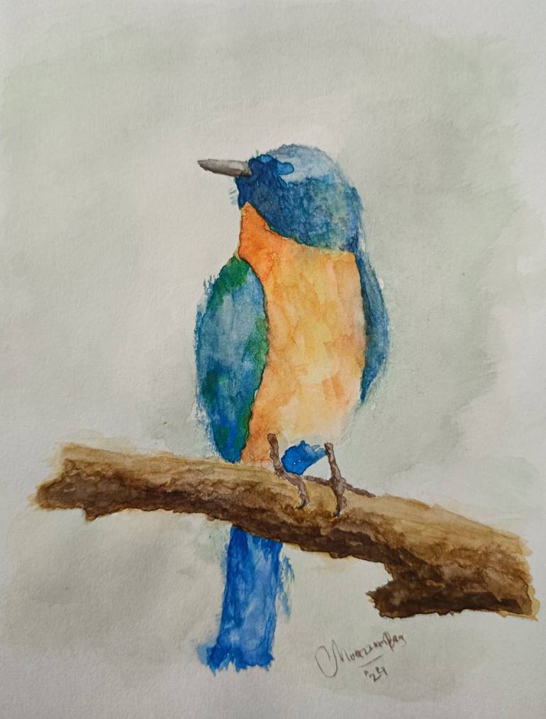 Original Portraiture Animal Painting by Moazzambeg Mirza