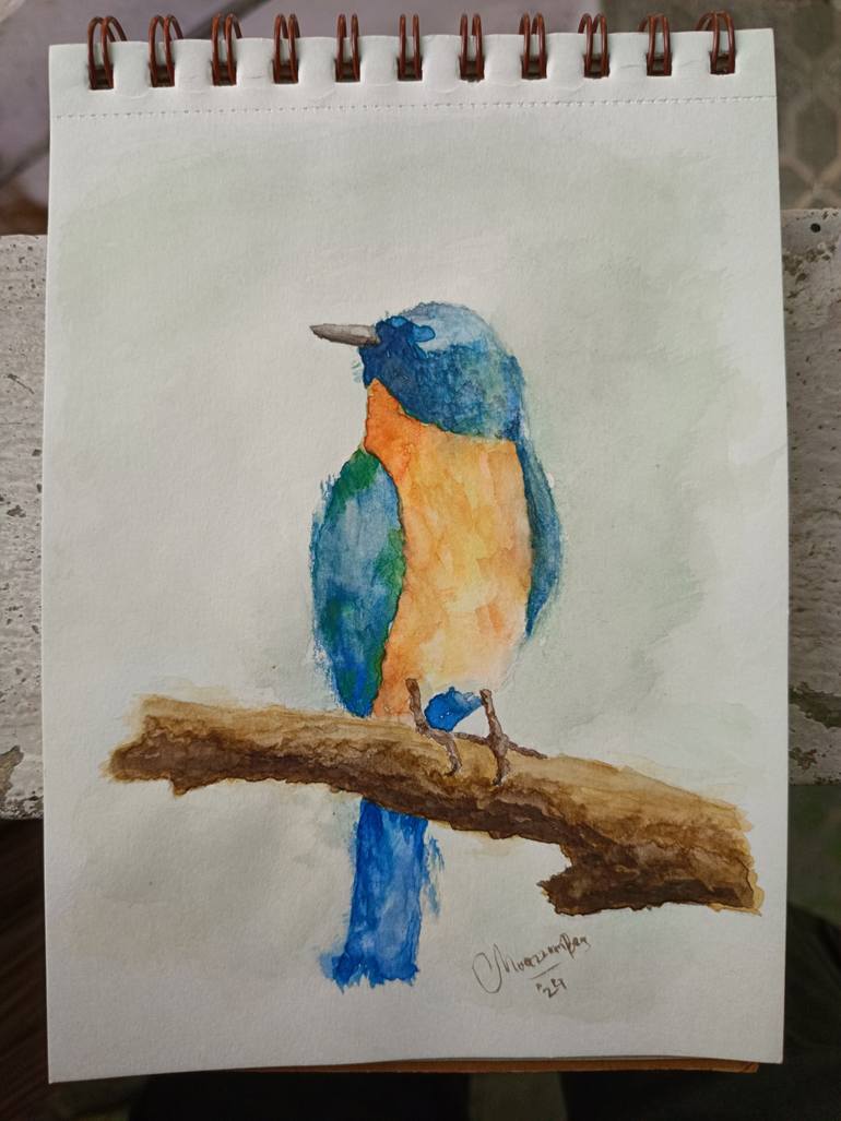 Original Portraiture Animal Painting by Moazzambeg Mirza