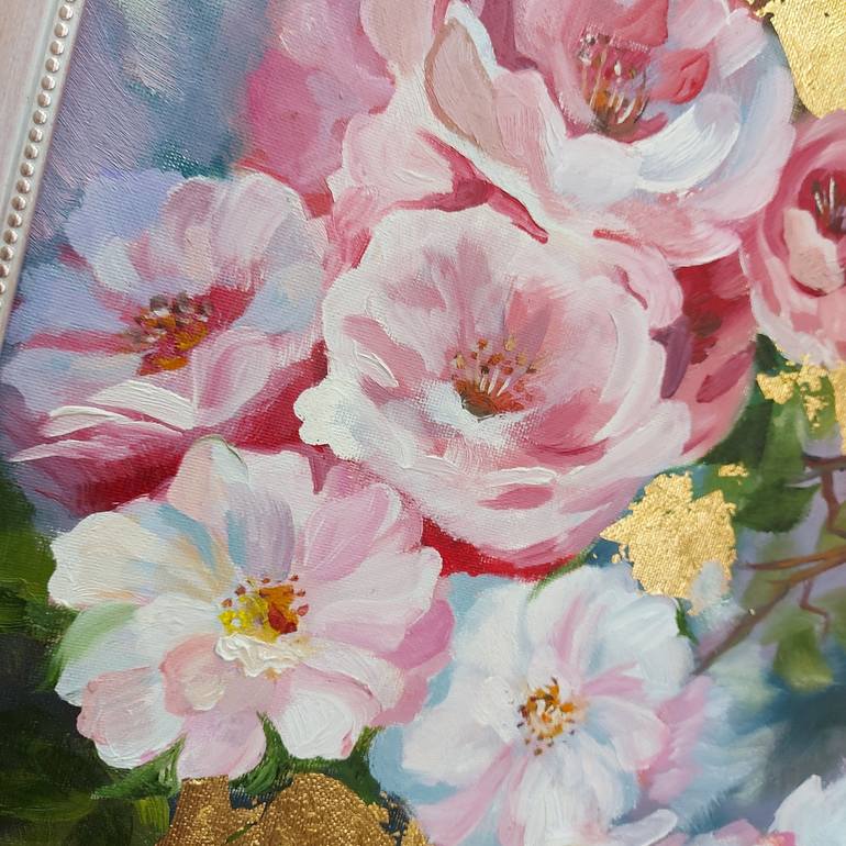 Original Fine Art Floral Painting by Russian Artist Liliya Volskaya