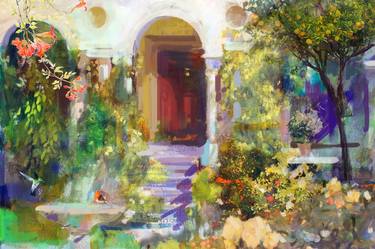 Print of Impressionism Garden Collage by Aleksandar Stankovic